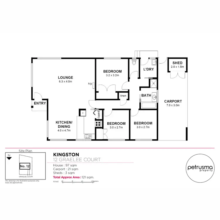 Floorplan of Homely house listing, 12 Graelee Court, Kingston TAS 7050