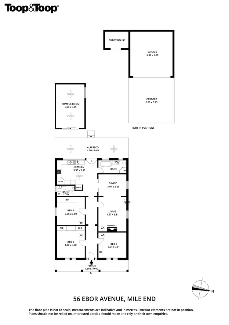 Floorplan of Homely house listing, 56 Ebor Avenue, Mile End SA 5031