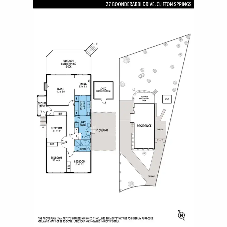Floorplan of Homely house listing, 27 Boonderabbi Drive, Clifton Springs VIC 3222