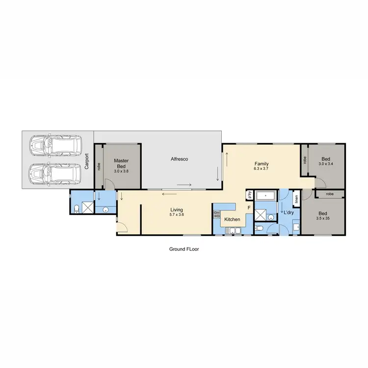 Floorplan of Homely house listing, 38 Ashenden Square, Rosebud VIC 3939