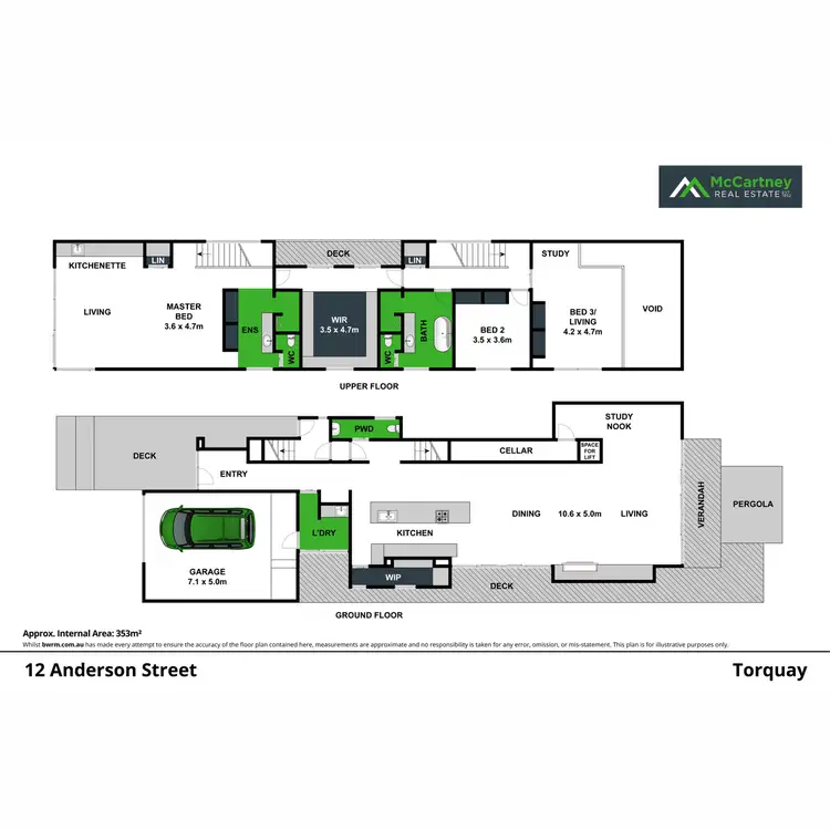 Floorplan of Homely house listing, 12 Anderson Street, Torquay VIC 3228