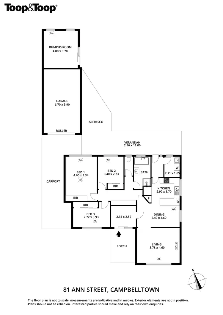 Floorplan of Homely house listing, 81 Ann Street, Campbelltown SA 5074