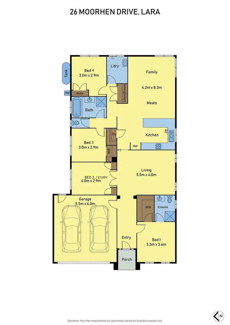Floorplan of Homely house listing, 26 Moorhen Drive, Lara VIC 3212