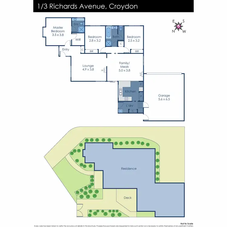 Floorplan of Homely townhouse listing, 1/3 Richards Avenue, Croydon VIC 3136