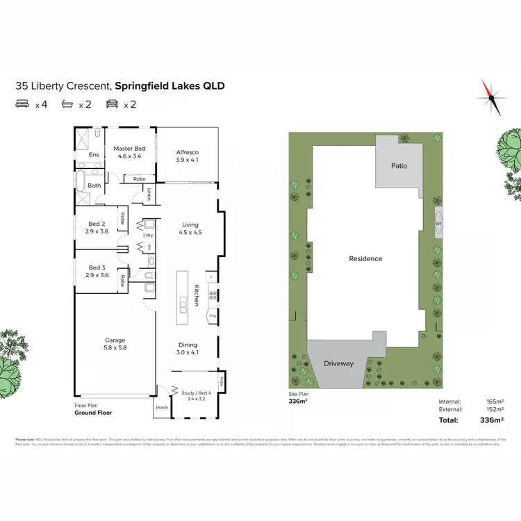Floorplan of Homely house listing, 35 Liberty Crescent, Springfield Lakes QLD 4300