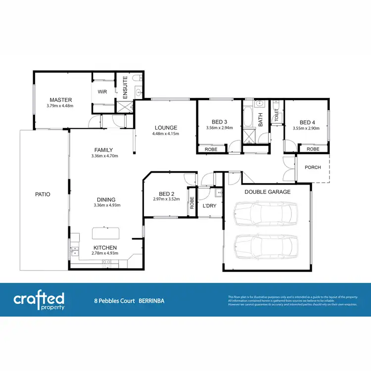 Floorplan of Homely house listing, 8 Pebbles Court, Berrinba QLD 4117