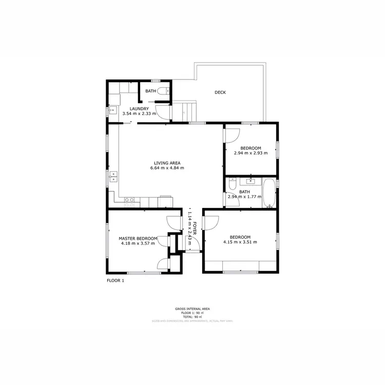 Floorplan of Homely house listing, 92 Renfrew Circle, Goodwood TAS 7010