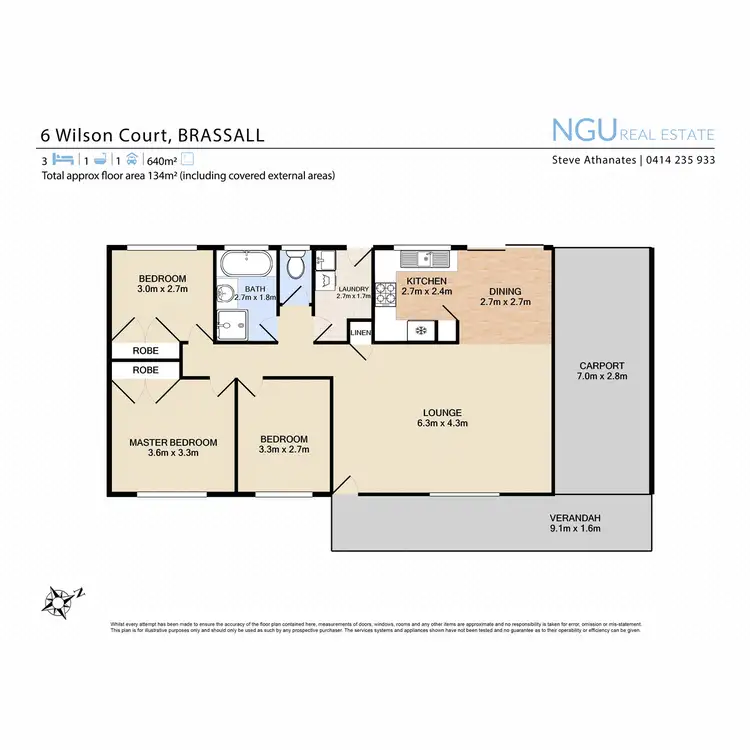 Floorplan of Homely house listing, 6 Wilson Court, Brassall QLD 4305