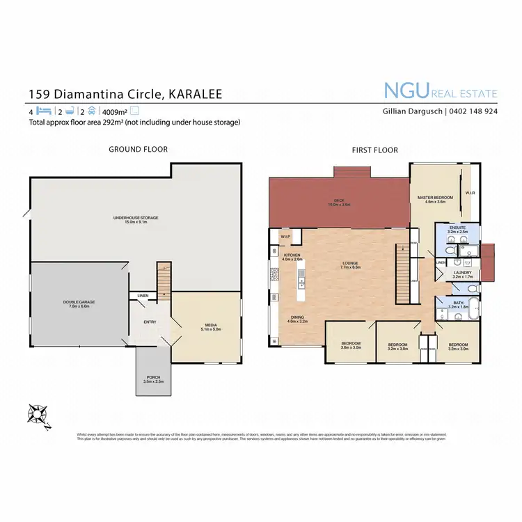 Floorplan of Homely house listing, 159 Diamantina Circle, Karalee QLD 4306
