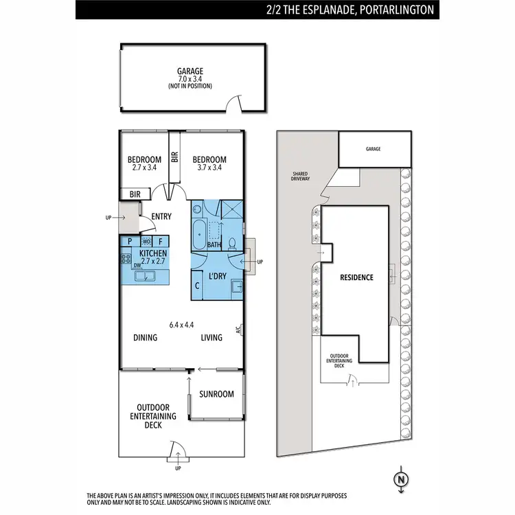 Floorplan of Homely unit listing, 2/2 The Esplanade, Portarlington VIC 3223