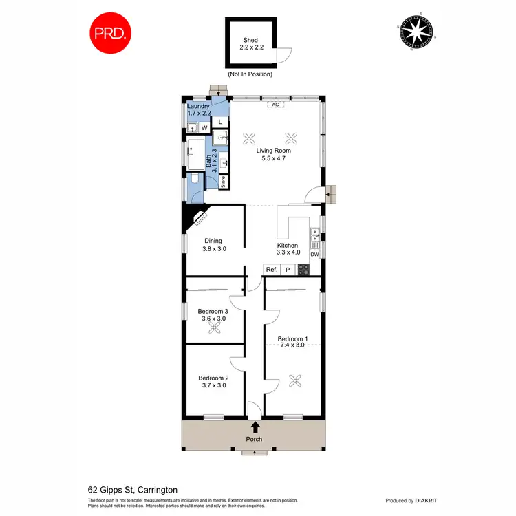 Floorplan of Homely house listing, 62 Gipps Street, Carrington NSW 2294