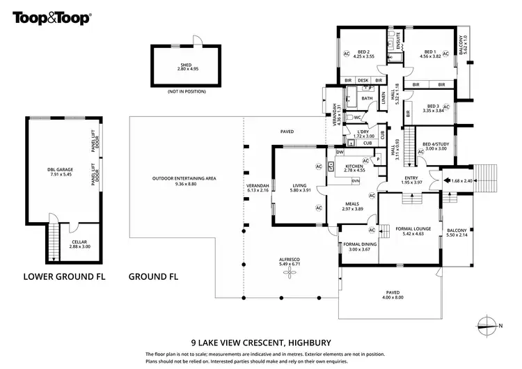 Floorplan of Homely house listing, 9 Lake View Crescent, Highbury SA 5089