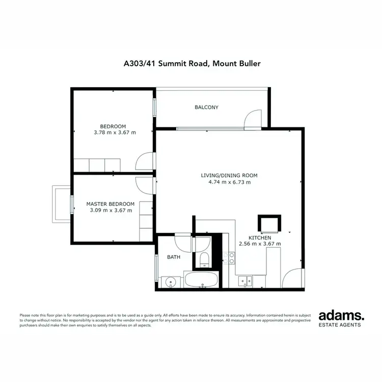 Floorplan of Homely apartment listing, A303/41 Summit Road, Mount Buller VIC 3723