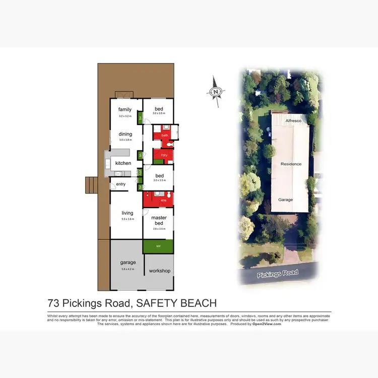 Floorplan of Homely house listing, 73 Pickings Road, Safety Beach VIC 3936