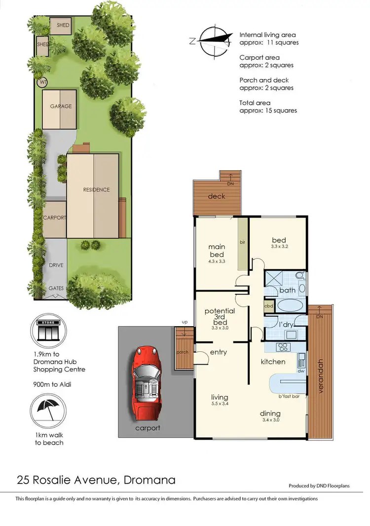 Floorplan of Homely house listing, 25 Rosalie Avenue, Dromana VIC 3936