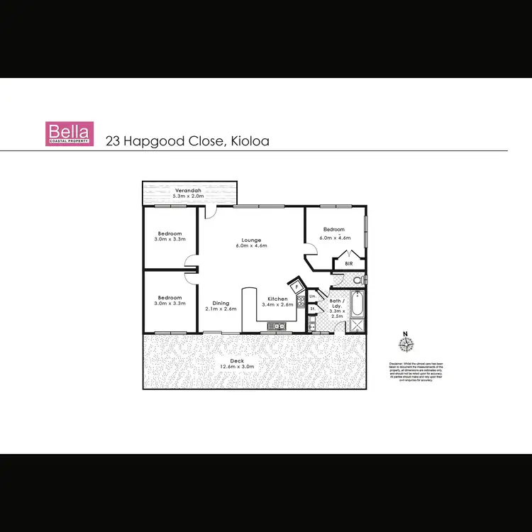 Floorplan of Homely house listing, 23 Hapgood Close, Kioloa NSW 2539