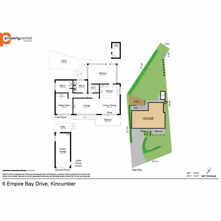 Floorplan of Homely house listing, 6 Empire Bay Drive, Daleys Point NSW 2257
