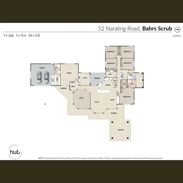 Floorplan of Homely house listing, 52 Naraling Road, Bahrs Scrub QLD 4207