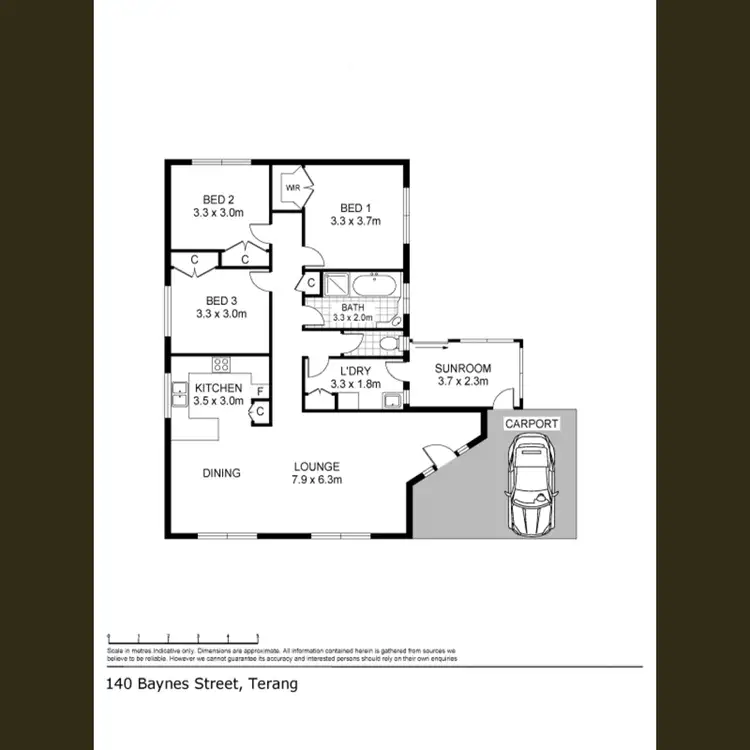 Floorplan of Homely house listing, 140 Baynes Street, Terang VIC 3264