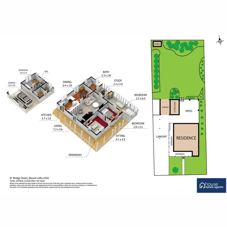 Floorplan of Homely house listing, 91 Bridge Street, Mount Lofty QLD 4350