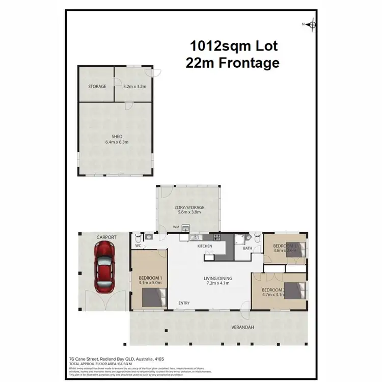 Floorplan of Homely house listing, 76-78 Cane Street, Redland Bay QLD 4165