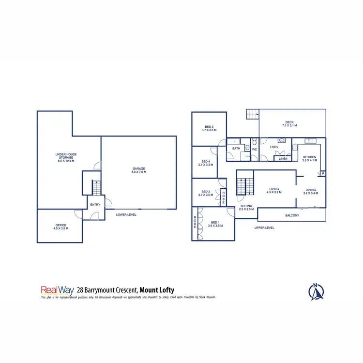 Floorplan of Homely house listing, 28 Barrymount Crescent, Mount Lofty QLD 4350