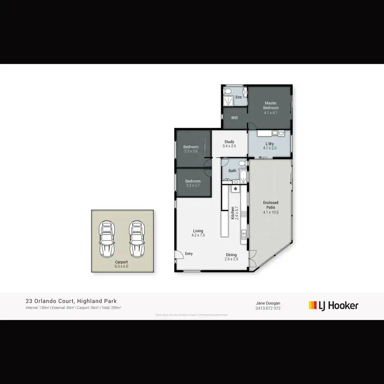 Floorplan of Homely house listing, 23 Orlando Court, Highland Park QLD 4211