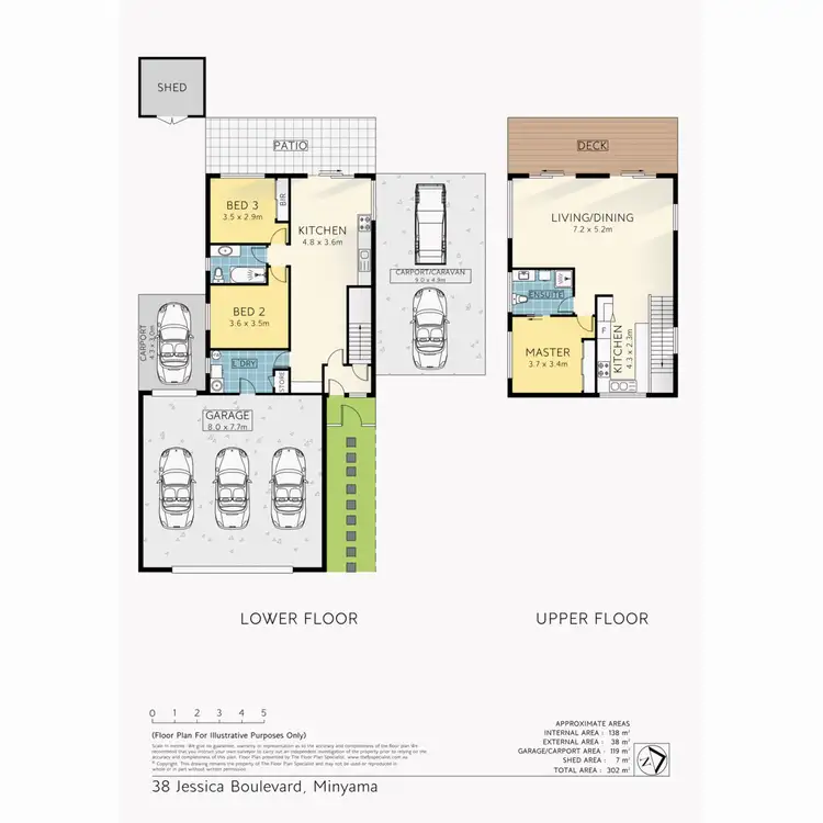 Floorplan of Homely house listing, 38 Jessica Boulevard, Minyama QLD 4575