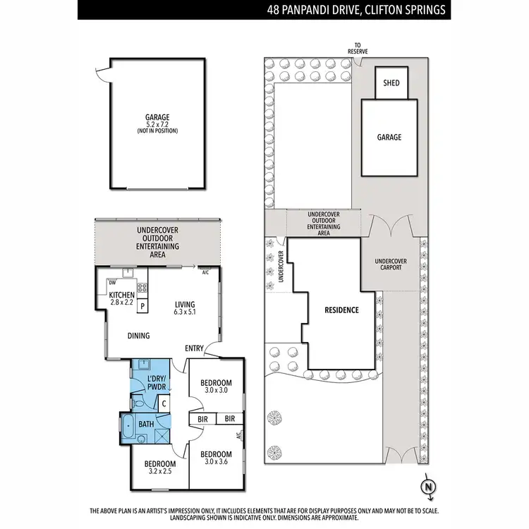 Floorplan of Homely house listing, 48 Panpandi Drive, Clifton Springs VIC 3222