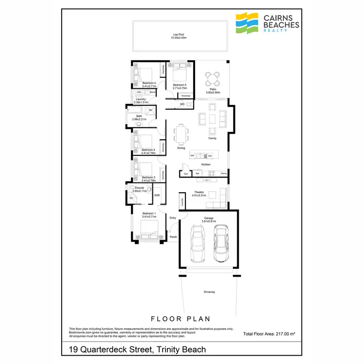 Floorplan of Homely house listing, 19 Quarterdeck Street, Trinity Beach QLD 4879