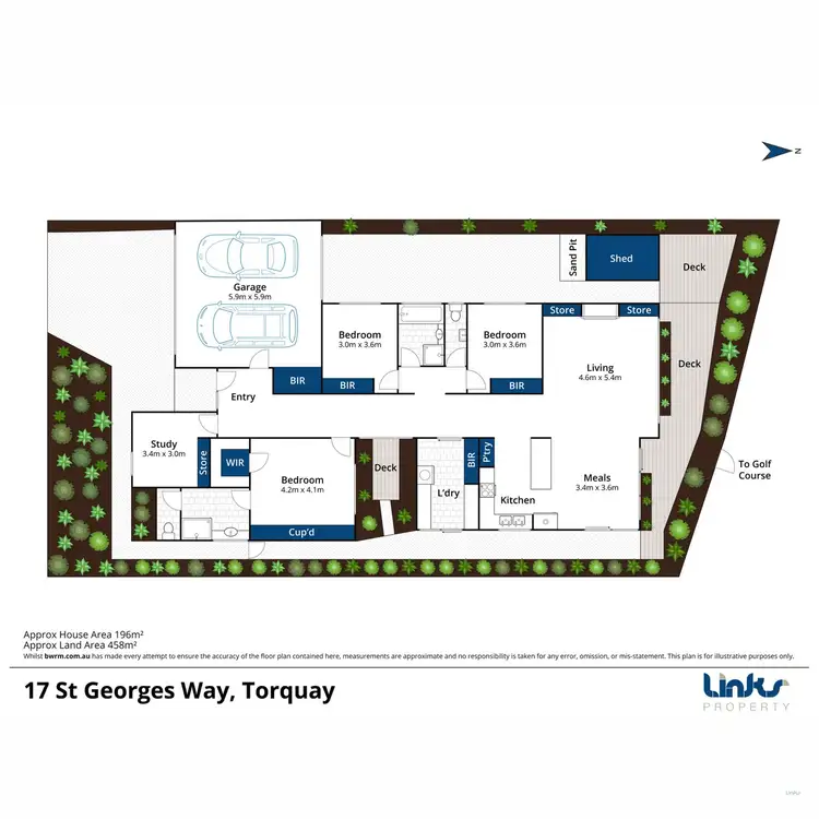 Floorplan of Homely house listing, 17 St Georges Way, Torquay VIC 3228