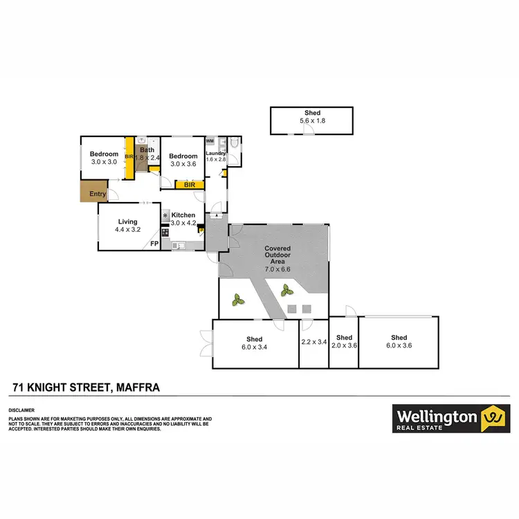 Floorplan of Homely house listing, 71 Knight Street, Maffra VIC 3860