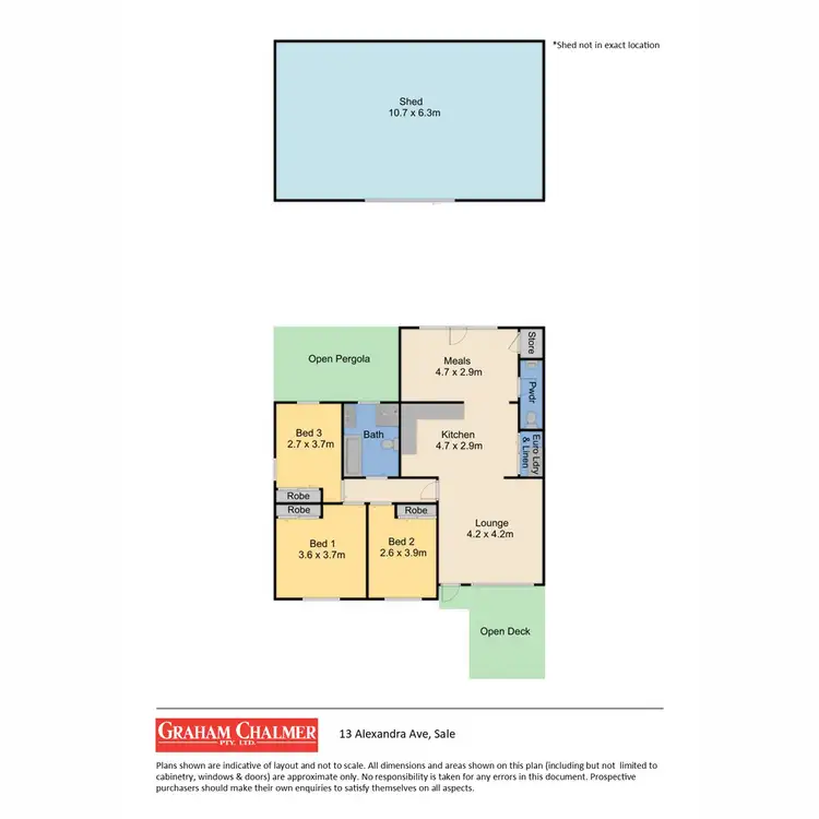Floorplan of Homely house listing, 13 Alexandra Avenue, Sale VIC 3850