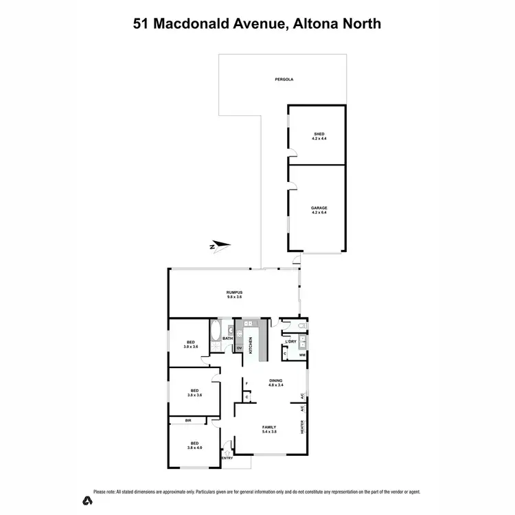 Floorplan of Homely house listing, 51 Macdonald Avenue, Altona North VIC 3025