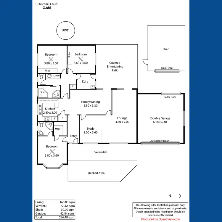 Floorplan of Homely house listing, 10 Michael Court, Clare SA 5453