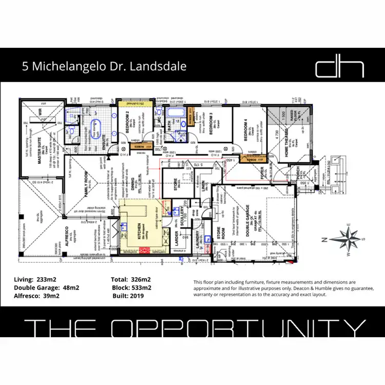 Floorplan of Homely house listing, 5 Michelangelo Drive, Landsdale WA 6065
