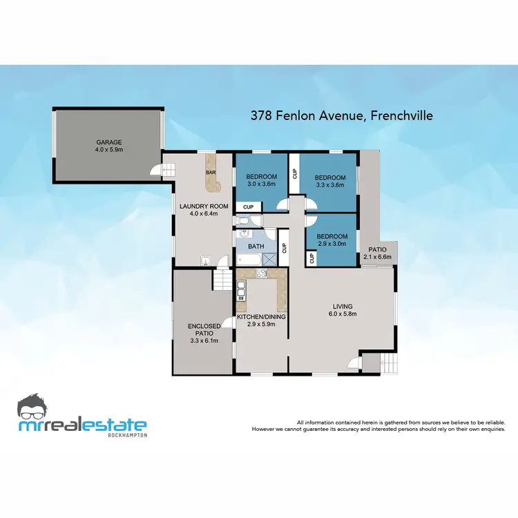 Floorplan of Homely house listing, 378 Fenlon Avenue, Frenchville QLD 4701