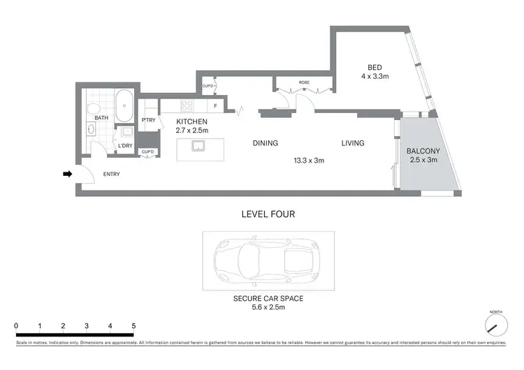Floorplan of Homely apartment listing, 403/23 Shelley Street, Sydney NSW 2000