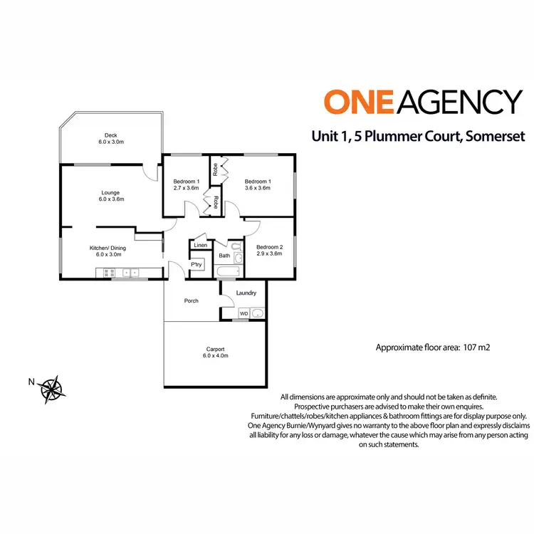 Floorplan of Homely house listing, 1/5 Plummer Court, Somerset TAS 7322