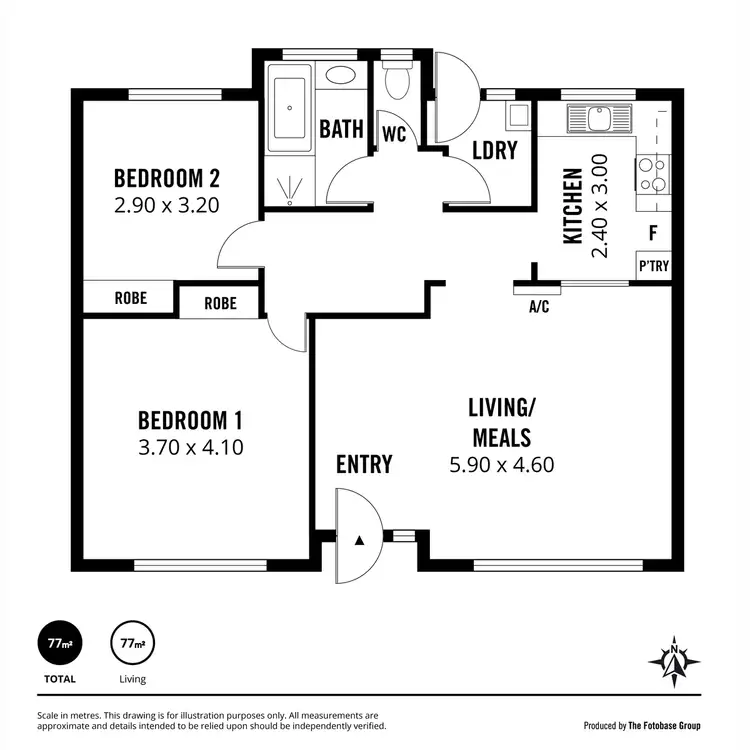 Floorplan of Homely unit listing, 3/74-86 Marian Road, Payneham SA 5070