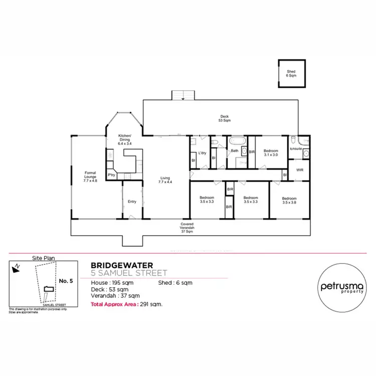 Floorplan of Homely house listing, 5 Samuel Street, Bridgewater TAS 7030