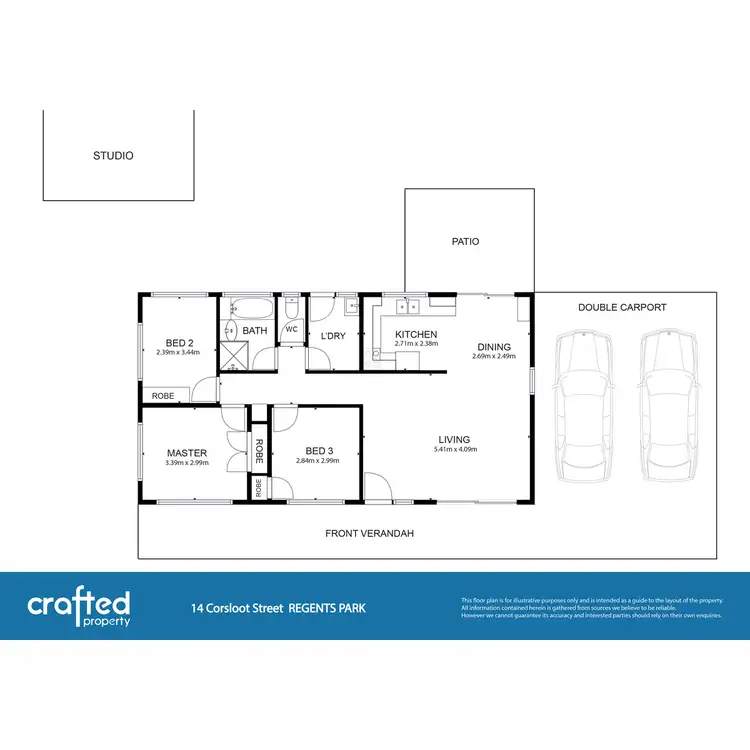 Floorplan of Homely house listing, 14 Corsloot Street, Regents Park QLD 4118