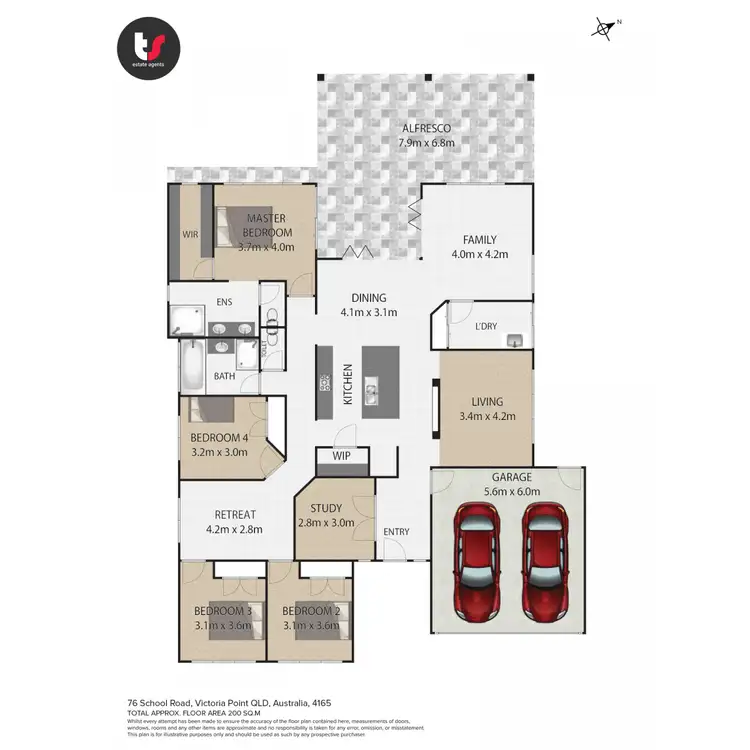 Floorplan of Homely house listing, 76 School Road, Victoria Point QLD 4165
