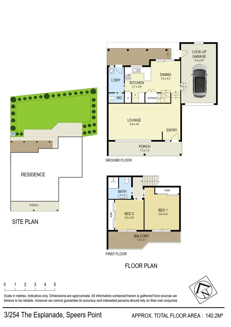Floorplan of Homely townhouse listing, 3/254 The Esplanade, Speers Point NSW 2284