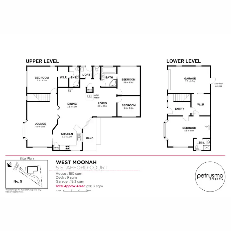 Floorplan of Homely house listing, 5 Stafford Court, West Moonah TAS 7009
