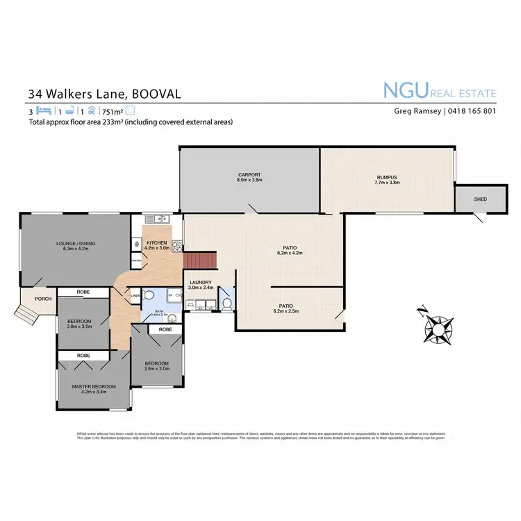 Floorplan of Homely house listing, 34 Walkers Lane, Booval QLD 4304