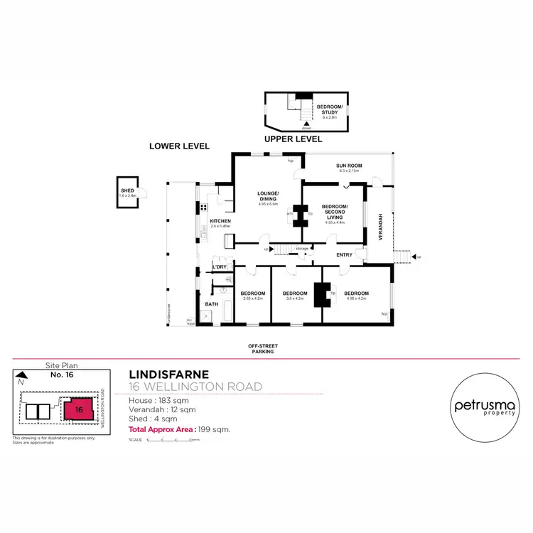 Floorplan of Homely house listing, 1/16 Wellington Road, Lindisfarne TAS 7015