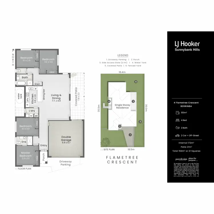 Floorplan of Homely house listing, 4 Flametree Crescent, Berrinba QLD 4117