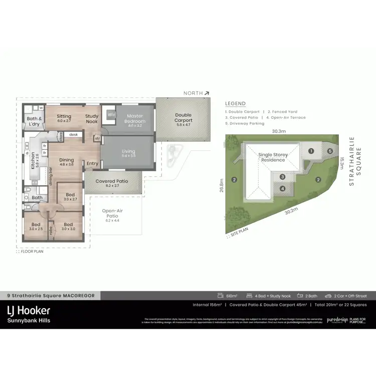Floorplan of Homely house listing, 9 Strathairlie Square, Macgregor QLD 4109