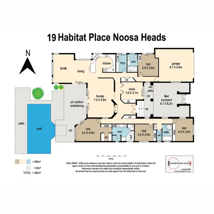 Floorplan of Homely house listing, 19 Habitat Place, Noosa Heads QLD 4567